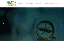Tablet Screenshot of martin-parrot.com